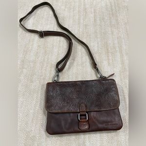 Jack Georges Leather Mini Crossbody Purse